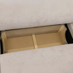 Divano letto panoramico 5 posti 354x150 cm beige cashmere Noum