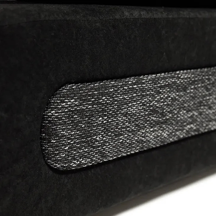 Divano letto 3 posti imbottito 200cm nero grigio scuro Barney