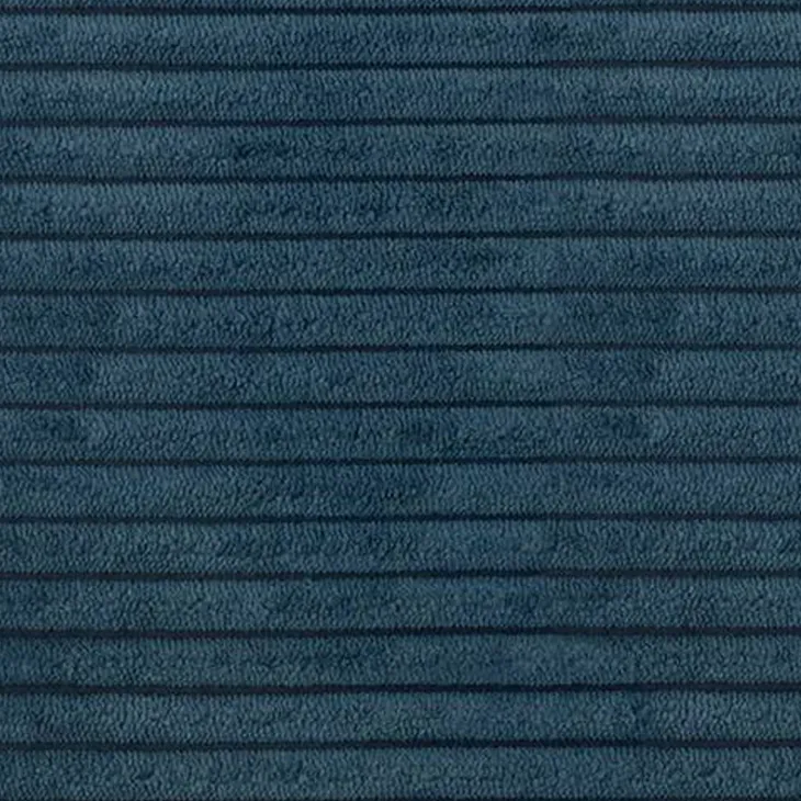 Divano letto 3 posti reversibile 240x140cm matrimoniale angolare velluto a coste blu Appia