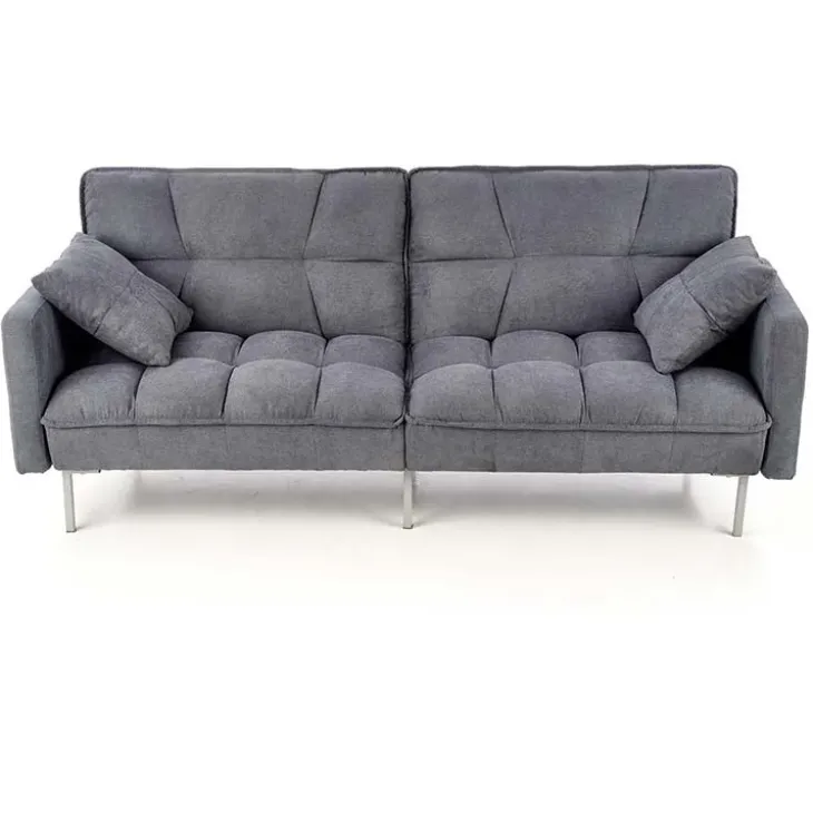 Divano letto 2 posti 193x58cm grigio acciaio Cassandra