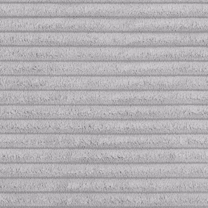 Divano letto 3 posti 240x140cm matrimoniale angolare reversibile velluto a coste grigio Appia