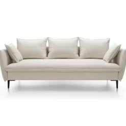 Divano letto 3 posti 237x105cm tessuto bianco Tranquil
