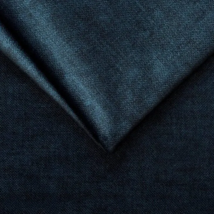 Divano letto regolabile angolare destra 5 posti 280x214cm tessuto blu Snuggity