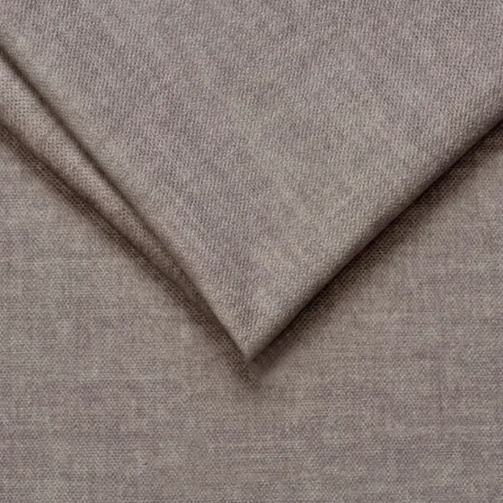 Divano letto regolabile angolare destro 5 posti 353x214cm tessuto tortora scuro Calmora