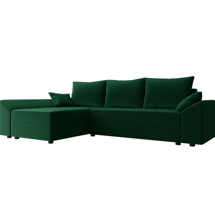 Divano letto reversibile 3 posti 240x140cm matrimoniale angolare verde Appia