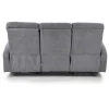 Divano reclinabile 3 posti in tessuto 180cm grigio Denar