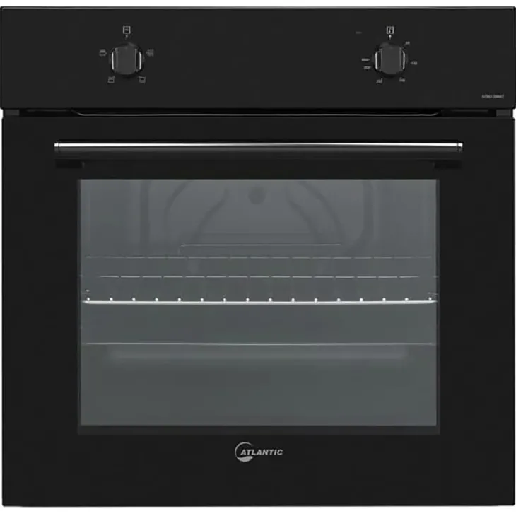 Forno statico da incasso 60x58cm con ventola di raffreddamento nero Atlantic