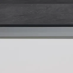 Isola cucina centrale 155x90cm 3 ante bianco laccato con piano grigio effetto pietra Gourmet