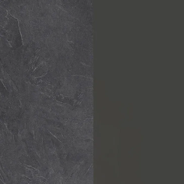 Isola cucina centrale 155x90cm 3 ante antracite opaco con piano grigio effetto pietra Gourmet