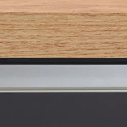Isola cucina centrale 160x90 cm 2 ante antracite piano rovere Gourmet