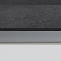 Isola cucina centrale 160x90 cm 2 ante 2 cassetti bianco piano grigio pietra Gourmet