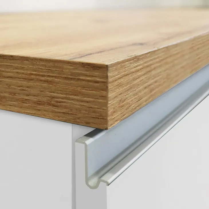 Isola cucina centrale 125x90cm bianco piano rovere Gourmet