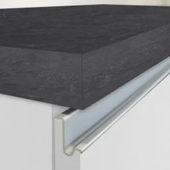 Isola cucina centrale 125x90cm bianco piano grigio pietra Gourmet