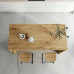 Isola cucina centrale 148x80 cm moderna rovere Dalia