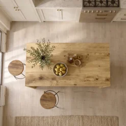 Isola cucina centrale 128x80 cm moderna rovere Dalia