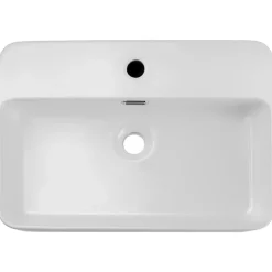 Lavabo bagno da appoggio 55x38cm ceramica bianco Spigol
