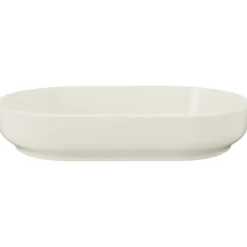 Lavabo bagno da appoggio 55x35cm ceramica avorio Longy