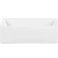 Lavabo bagno da appoggio 35x22cm ceramica bianco Puky