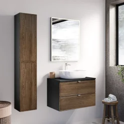 Lavabo bagno da appoggio 50x40cm ceramica bianco Bloom