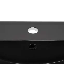 Lavabo bagno da incasso 81x46cm ceramica nera Maverick