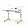 Lavagna per bambini regolabile 100x66cm bianco verde/rosa Michigan
