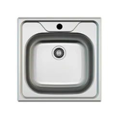 Lavello da incasso 48x48cm a pozzetto 1 vasca acciaio inox Prokit