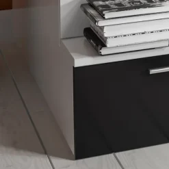 Letto a castello per bambini 254x120cm bianco nero Enrico Gihome®