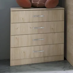 Letto a castello 205x96cm con cassettiera e mensola rovere Lorenzo Gihome®