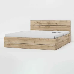 Letto alla francese 140x200cm con contenitore quercia Tamika