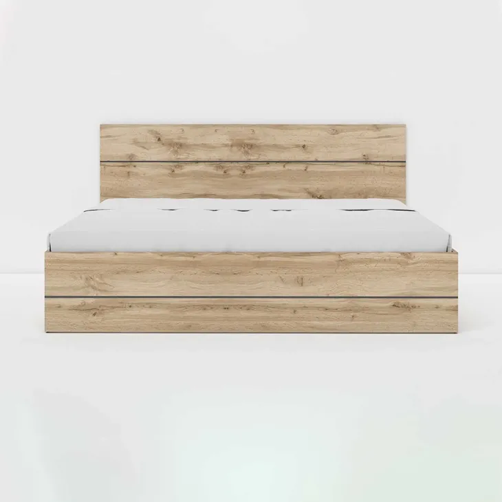 Letto alla francese 140x200cm con contenitore quercia Tamika
