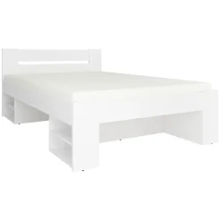 Letto alla francese 140x200cm contenitore bianco Aurora