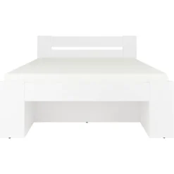 Letto alla francese 140x200cm contenitore bianco Aurora