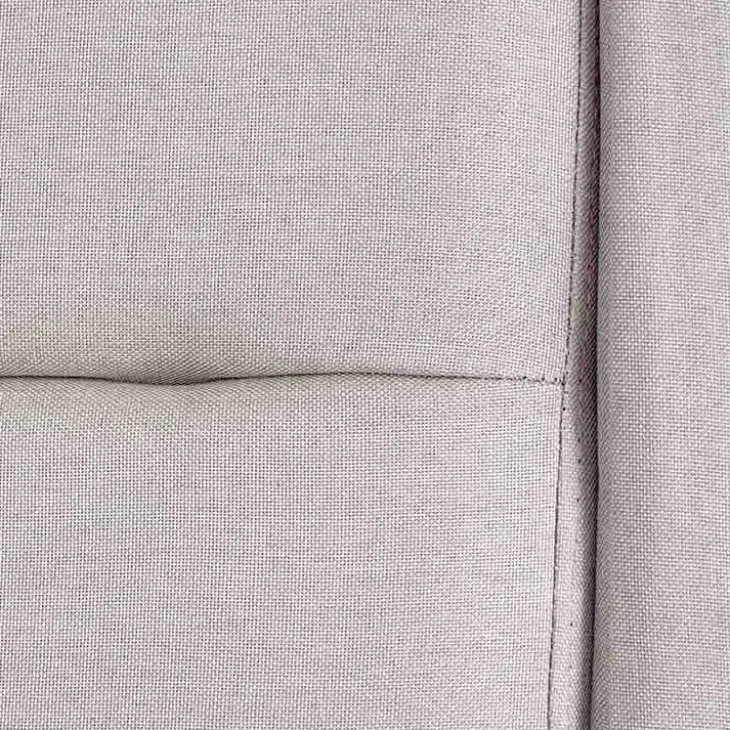 Letto alla francese 140x200cm in tessuto grigio chiaro Pompei Gihome®