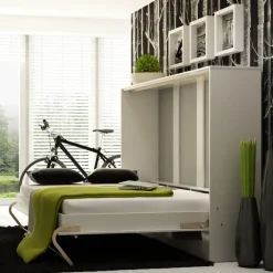 Letto a scomparsa orizzontale 90x200 cm singolo bianco Chimera