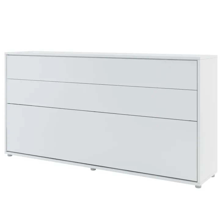 Letto a scomparsa orizzontale 90x200 cm singolo bianco Camelio