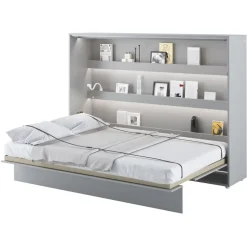 Letto a scomparsa orizzontale 160x200 cm matrimoniale grigio Camelio