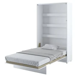 Letto a scomparsa verticale 120x200 cm una piazza e mezza bianco Camelio