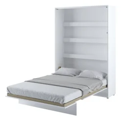 Letto a scomparsa verticale 140x200 cm alla francese bianco Camelio