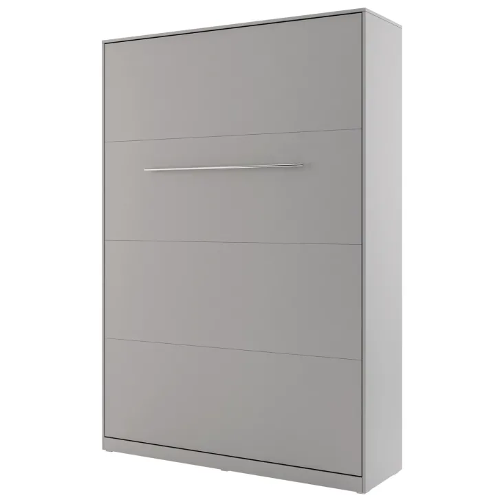 Letto a scomparsa verticale 140x200 cm alla francese grigio Chimera