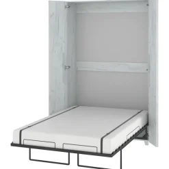 Letto a scomparsa verticale 120x200cm piazza e mezza bianco pino Calvin Gihome®