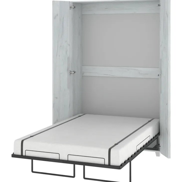 Letto a scomparsa verticale 120x200cm piazza e mezza bianco pino Calvin Gihome®