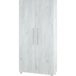 Letto a scomparsa verticale 90x200cm singolo bianco pino Calvin Gihome®