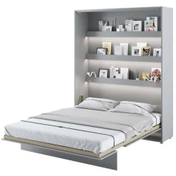 Letto a scomparsa verticale 160x200 cm matrimoniale grigio Camelio