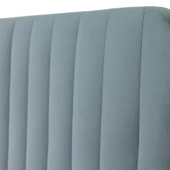 Letto contenitore alla francese 140x200cm imbottito velluto grigio scuro Poffi