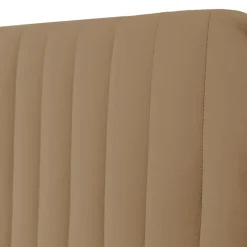 Letto contenitore matrimoniale oversize 180x200 imbottito velluto tortora Poffi