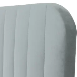 Letto contenitore matrimoniale 160x200 imbottito velluto grigio Poffi
