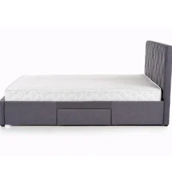 Letto matrimoniale con cassettoni 160x200cm grigio nero Galileo