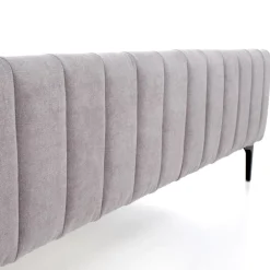 Letto matrimoniale imbottito 160x200cm grigio chiaro Varano