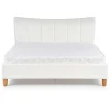 Letto matrimoniale in ecopelle 160x200cm bianco Cabras Gihome®