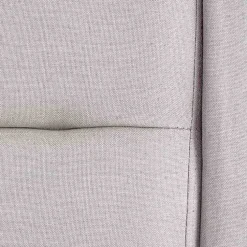 Letto matrimoniale in tessuto 160x200cm grigio chiaro legno naturale Pompei Gihome®